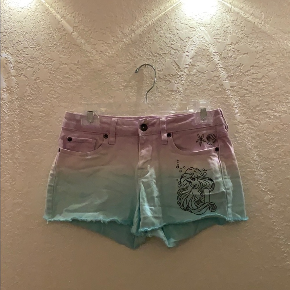 Disney Ariel ombré jean shorts